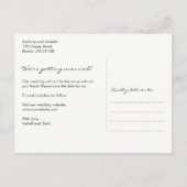 Rustiek met lichten Save the Date Aankondigingskaart (Achterkant)