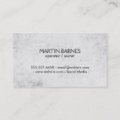 Rustiek met wijnfles visitekaartje (Achterkant)