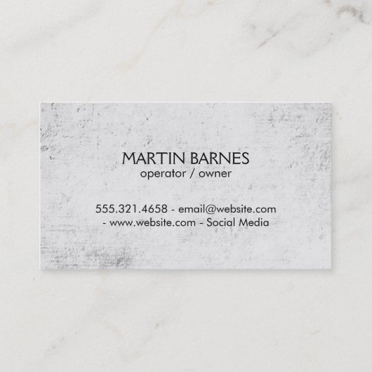 Rustiek met wijnfles visitekaartje (Achterkant)