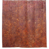 Rustiek metaal: getextureerde oppervlakte. douchegordijn (Voorkant)