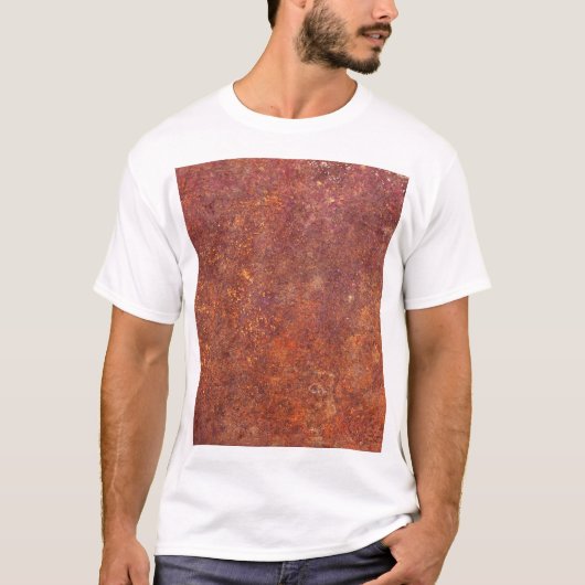 Rustiek metaal: getextureerde oppervlakte. t-shirt (Voorkant)