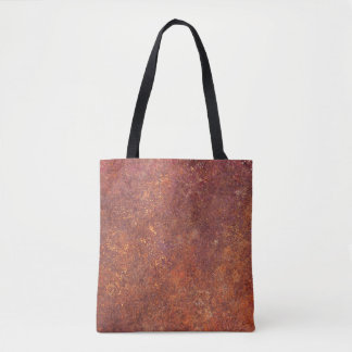 Rustiek metaal: getextureerde oppervlakte. tote bag