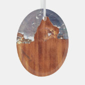 Rustiek metaal:  ijzeren textuur. glas ornament (Voorkant Rechts)