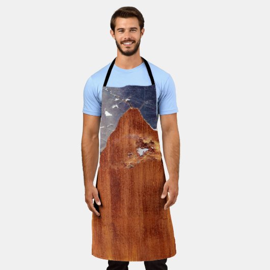 Rustiek metaal: ijzeren textuur. schort (Gedragen)