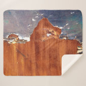 Rustiek metaal:  ijzeren textuur. sherpa deken (Voorkant (horizontaal))