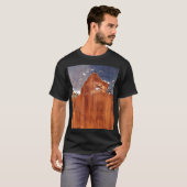 Rustiek metaal: ijzeren textuur. t-shirt (Voorkant volledig)