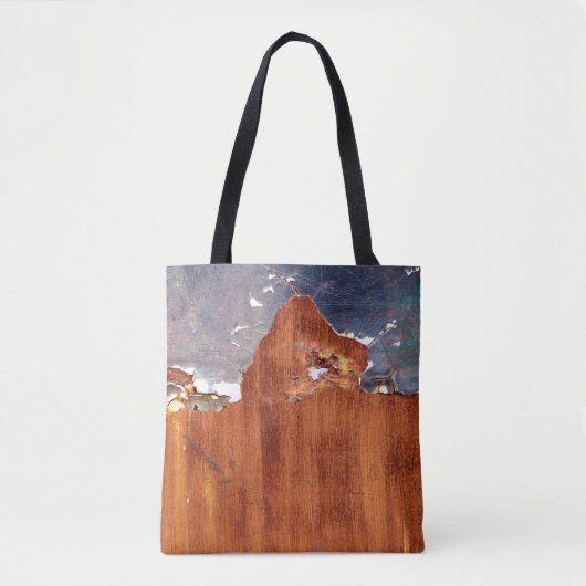 Rustiek metaal: ijzeren textuur. tote bag (Voorkant)