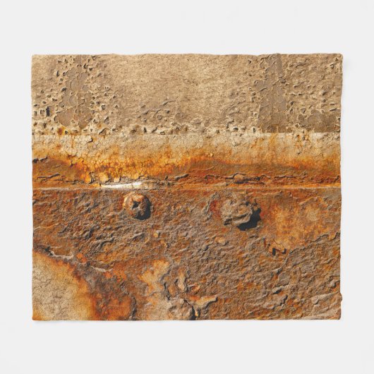 Rustiek metaal: Zware getextureerde achtergrond Fleece Deken (Voorkant (Horizontaal))