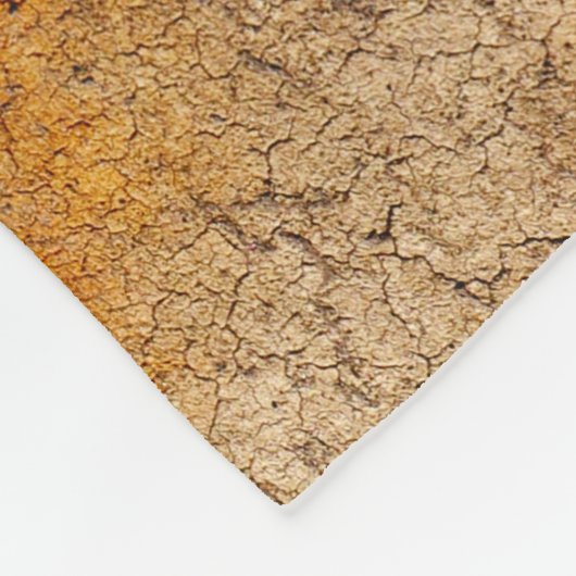 Rustiek metaal: Zware getextureerde achtergrond Fleece Deken (Hoek)