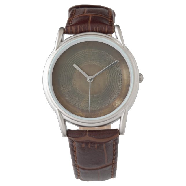 Rustiek metalen horloge (Voorkant)