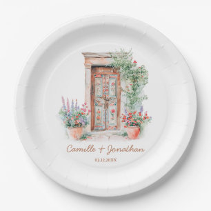 Rustiek Mexico Trouwpapier Bord