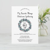 Rustiek Mijn favoriete dingen kerstfeest Kaart (Staand voorkant)