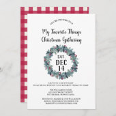 Rustiek Mijn favoriete dingen kerstfeest Kaart (Voorkant / Achterkant)