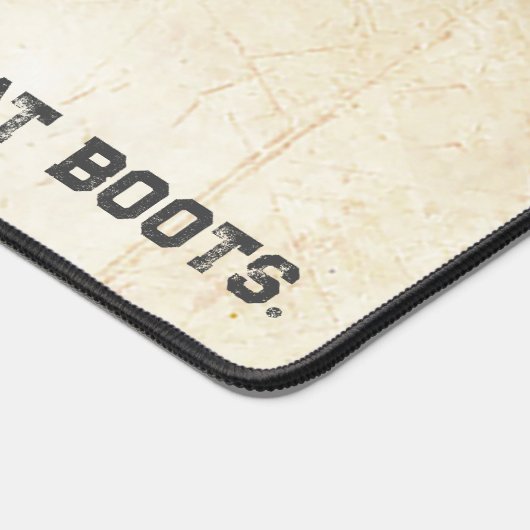 Rustiek Mijn hart draagt gevechtslaarzen Militair  Bureaumat (Hoek)