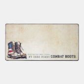 Rustiek Mijn hart draagt gevechtslaarzen Militair  Bureaumat (Voorkant)