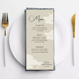Rustiek minimaal Baby shower Menu