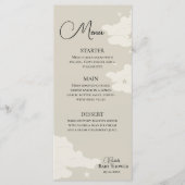 Rustiek minimaal Baby shower Menu (Voorkant)