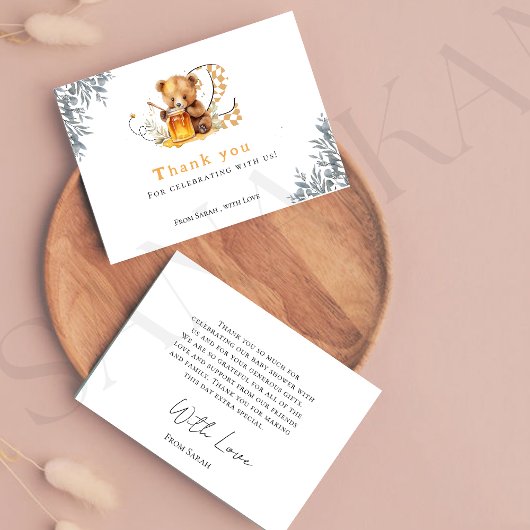 Rustiek Minimal beer honing 2e verjaardag bedankt