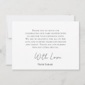 Rustiek Minimal beer honing 2e verjaardag bedankt (Achterkant)