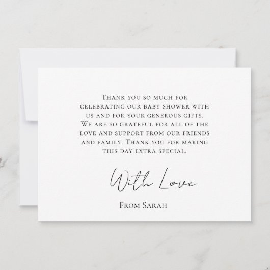 Rustiek Minimal beer honing 3e verjaardag bedankt (Achterkant)