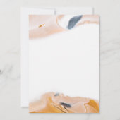 Rustiek Modern Abstract Waterverf Cross Baptism Kaart (Achterkant)