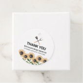 Rustiek Modern BBQ Zonnebloem Baby shower Bedankjes Labels (In situ)