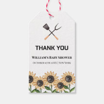 Rustiek Modern BBQ Zonnebloem Baby shower