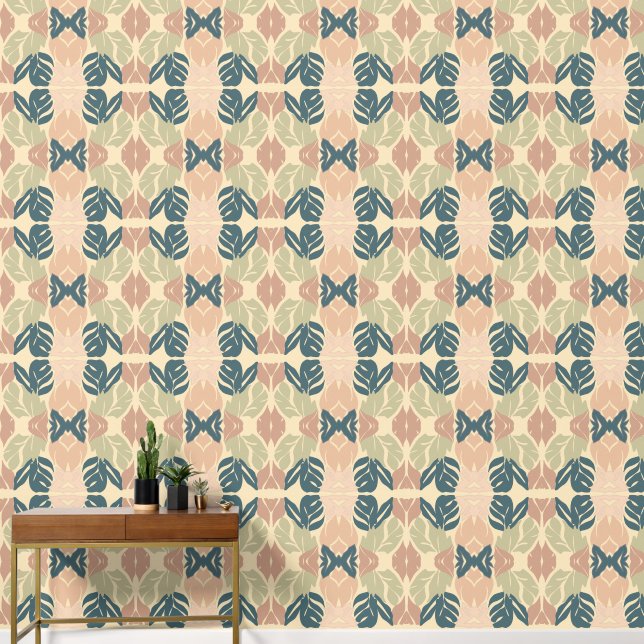Rustiek Modern Blended Leaves 9 Behang (Hal)