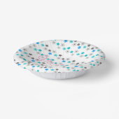 Rustiek modern bloemenpatroon papieren kommen (Gebogen)