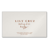 Rustiek Modern Botanisch Gepersonaliseerd Visiteka