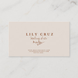 Rustiek Modern Botanisch Gepersonaliseerd Visiteka Visitekaartje