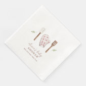 Rustiek Modern Chef Keuken Spul Baby shower Servet (Hoek)