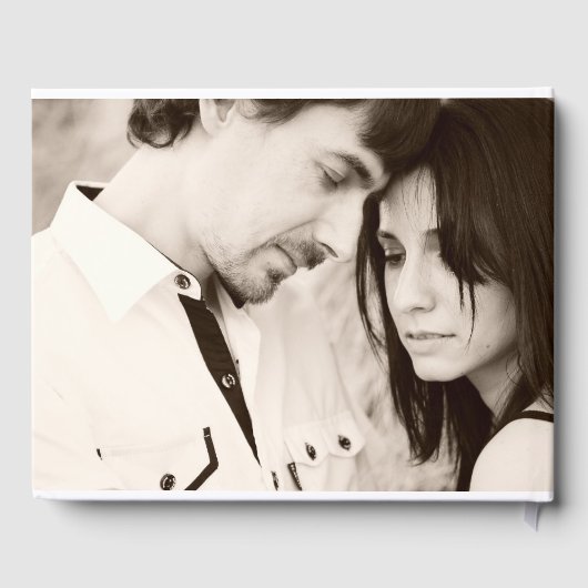 Rustiek Modern Foto Bruiloft Gastenboek (Achterkant)