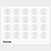 Rustiek Modern Gebakken Goederen Blueberry Muffins Ronde Sticker (Vel)