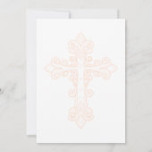 Rustiek Modern Goud Typografie Cross Baptism Kaart (Achterkant)