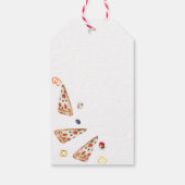 Rustiek Modern Italiaans Slice Pizza Baby shower Cadeaulabel (Achterkant)
