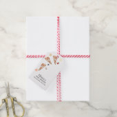 Rustiek Modern Italiaans Slice Pizza Baby shower Cadeaulabel (Met Touw)