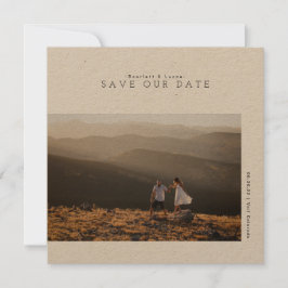 Rustiek Modern Minimalistisch | Trouwdatum Save The Date