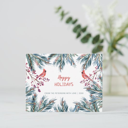 Rustiek modern Prettig feestdagen denne takken en  (Staand voorkant)