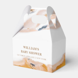 Rustiek Modern Waterverf Abstract Baby shower Bedankdoosjes