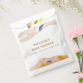 Rustiek Modern Waterverf Abstract Baby shower Bedankzakje (Gezegeld)