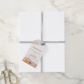 Rustiek Modern Waterverf Abstract Baby shower Cadeaulabel (Met Touw)