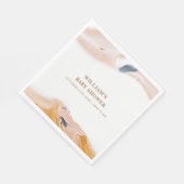 Rustiek Modern Waterverf Abstract Baby shower Servet (Hoek)