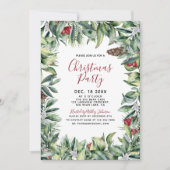 Rustiek Modern Wood Krans Script Kerstfeest Kaart (Voorkant)