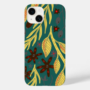 Rustiek Monogram Bloemen Case-Mate iPhone 14 Hoesje