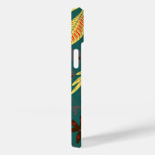Rustiek Monogram Bloemen Case-Mate iPhone Case (Achterkant / Rechts)