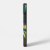 Rustiek Monogram Bloemen iPhone Hoesje (Linkerkant)