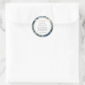 Rustiek Monogram groen koppels Vrijgezellenfeest Ronde Sticker (Tas)