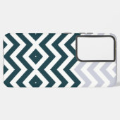 Rustiek Monogram Groovy Chic Samsung Galaxy Hoesje (Achterkant horizontaal)