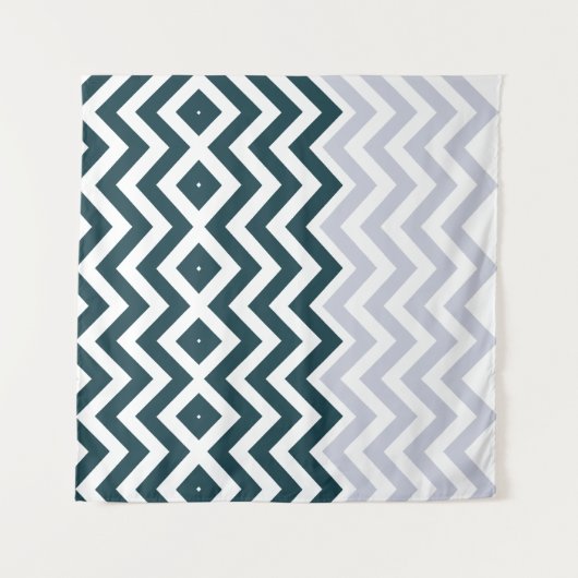 Rustiek Monogram Groovy Chic Wandkleed (Voorkant (horizontaal))